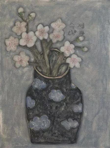 韩国女艺术家：卓秀英，画出来的雅致花草