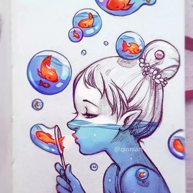 一个经历三次心脏手术，却依旧坚强，用水彩把伤痛化作星辰的女孩