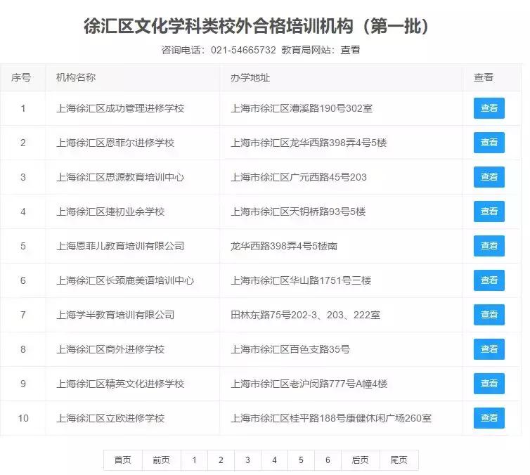 最新规范校外培训机构名单,上海校外培训机构最新政策