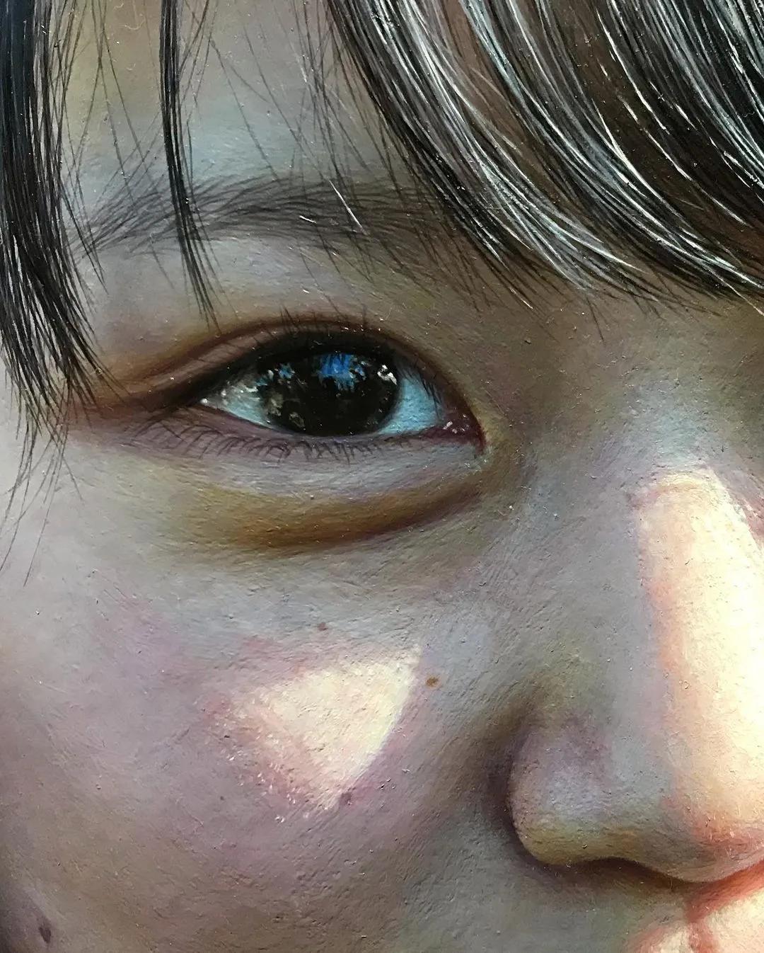 日本90后画家超写实绘画作品欣赏,日本画家画小清新少女