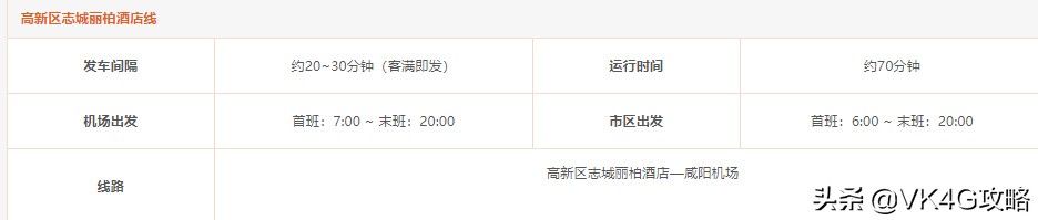 西安机场大巴到咸阳时刻表,西安机场大巴咸阳专线