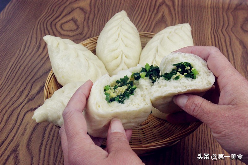 包子的花样包法好吃又好看,菜角包子和包法
