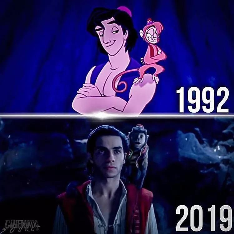 阿拉丁神灯迪士尼动画片英文版,2019迪士尼阿拉丁电影预告片