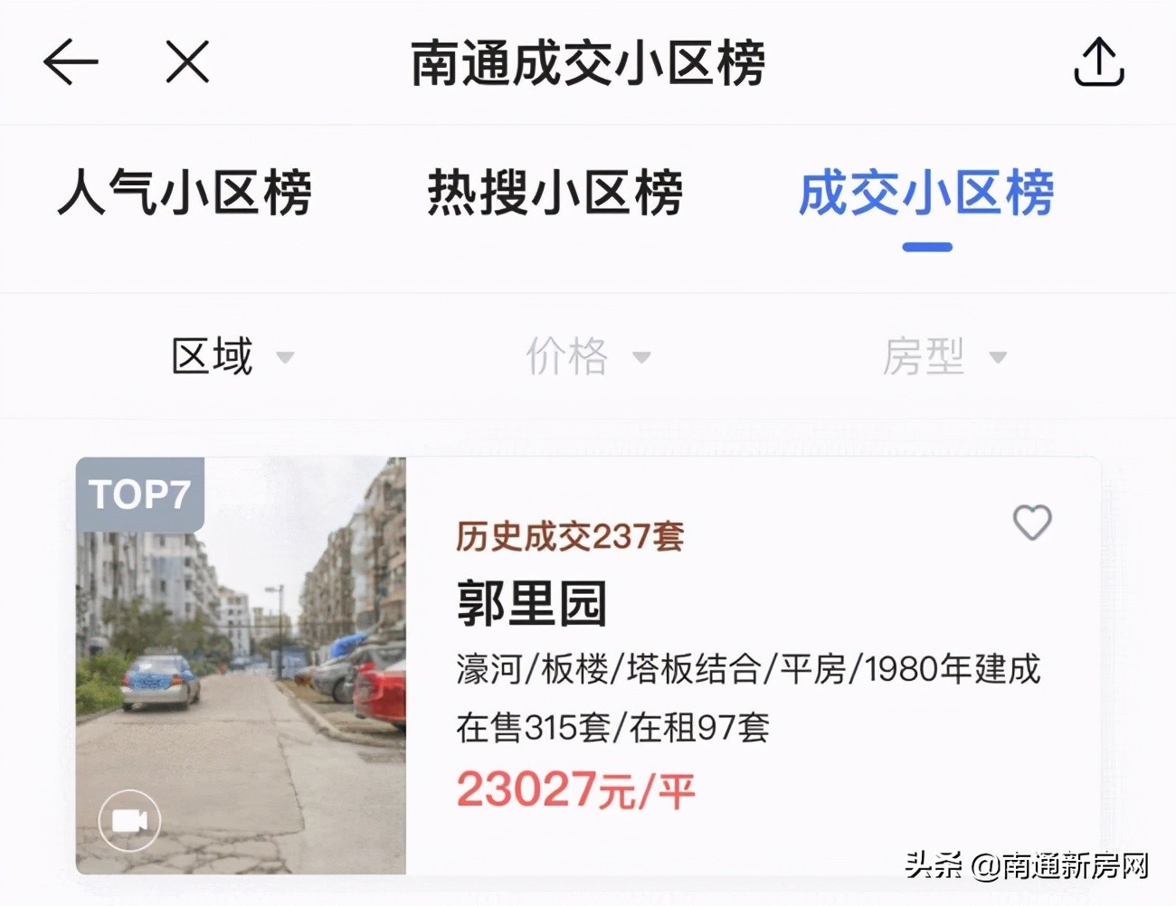 南通二手房崇川区老破小,南通老破小房价