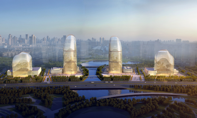 邢台市标志性建筑金融中心,邢台路桥大厦金融中心