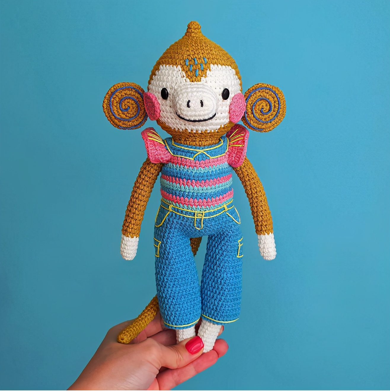 纯毛线钩织小玩意,最火毛线钩织