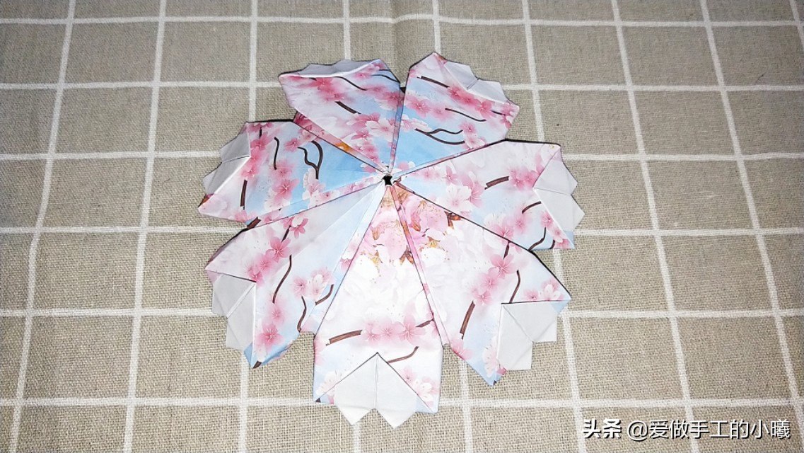 古风雨伞折纸小花伞,折纸小花伞的制作过程怎么写