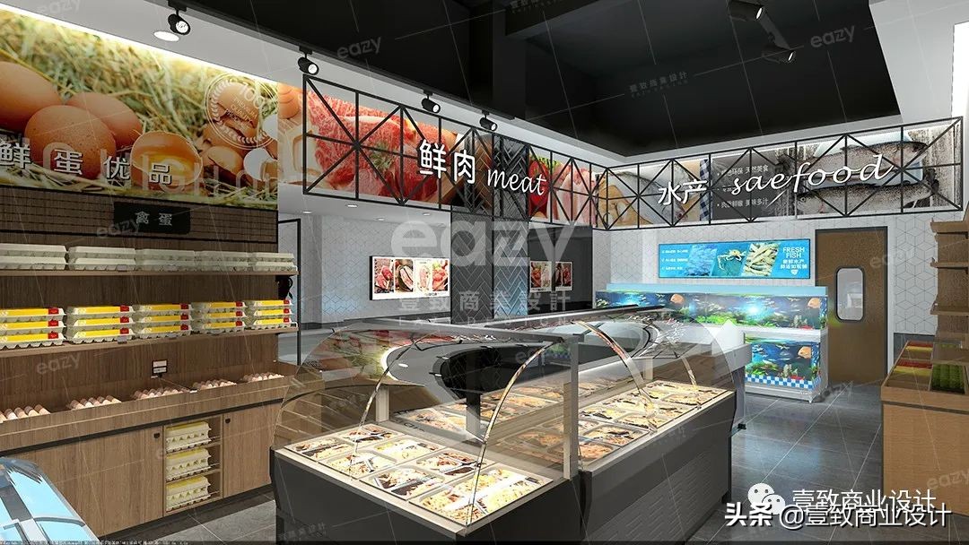 生鲜精品超市设计工作室,生鲜超市精品设计图