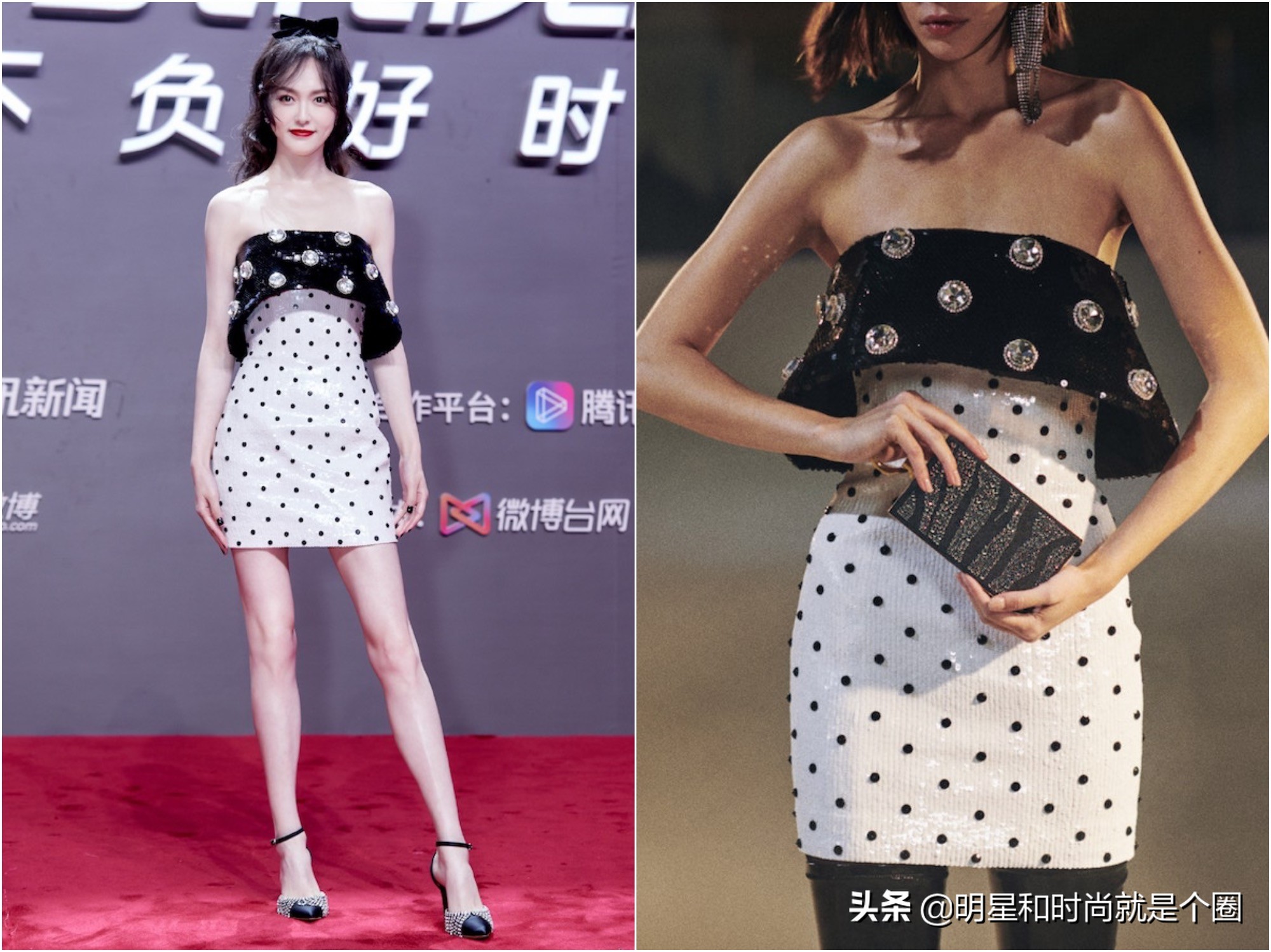 着红装的唐嫣美到冒泡,你穿起来真好看抖音