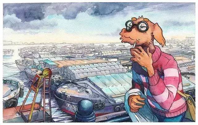 天气之子中唯美画面的水彩画 (天气之子中唯美画面水彩画)