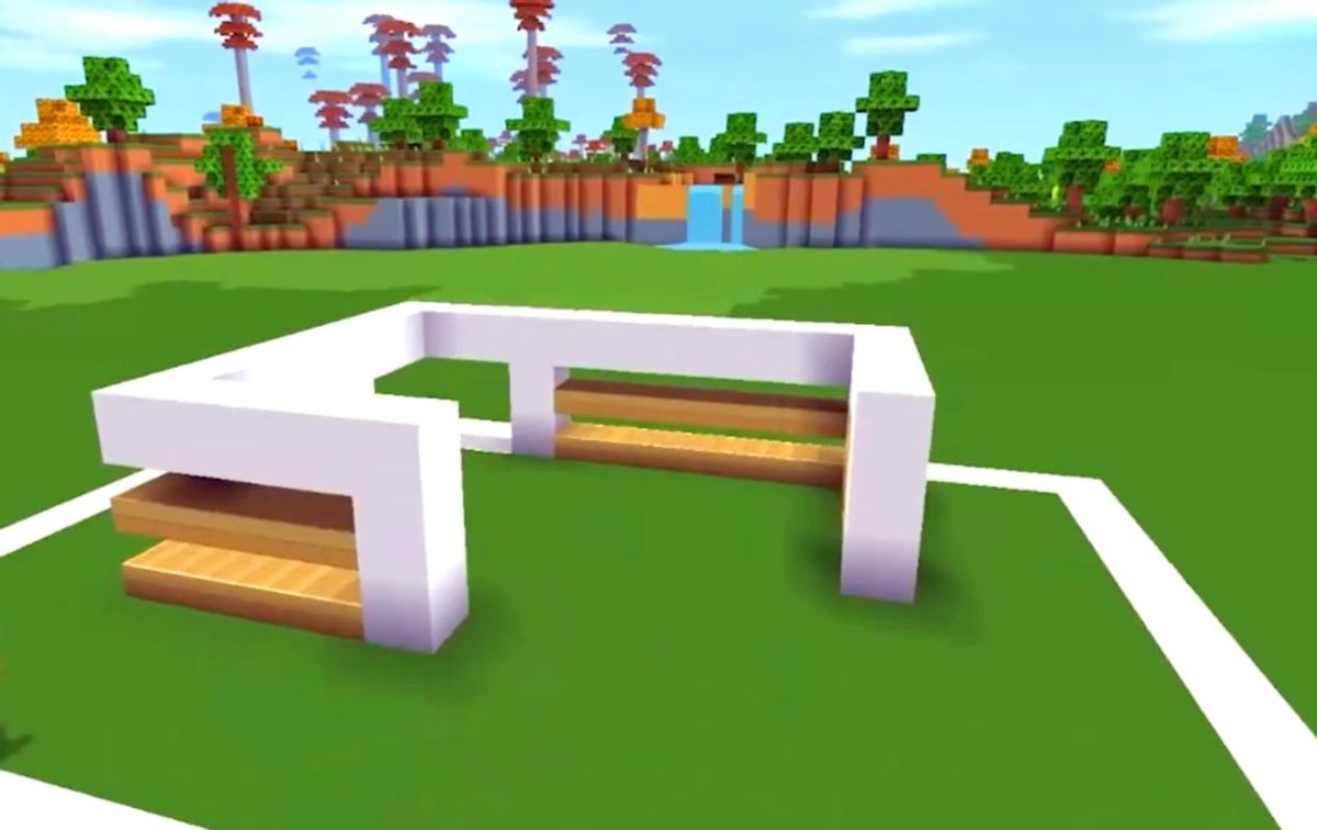 迷你世界小别墅教程简约风,手工制作迷你小别墅迷你世界