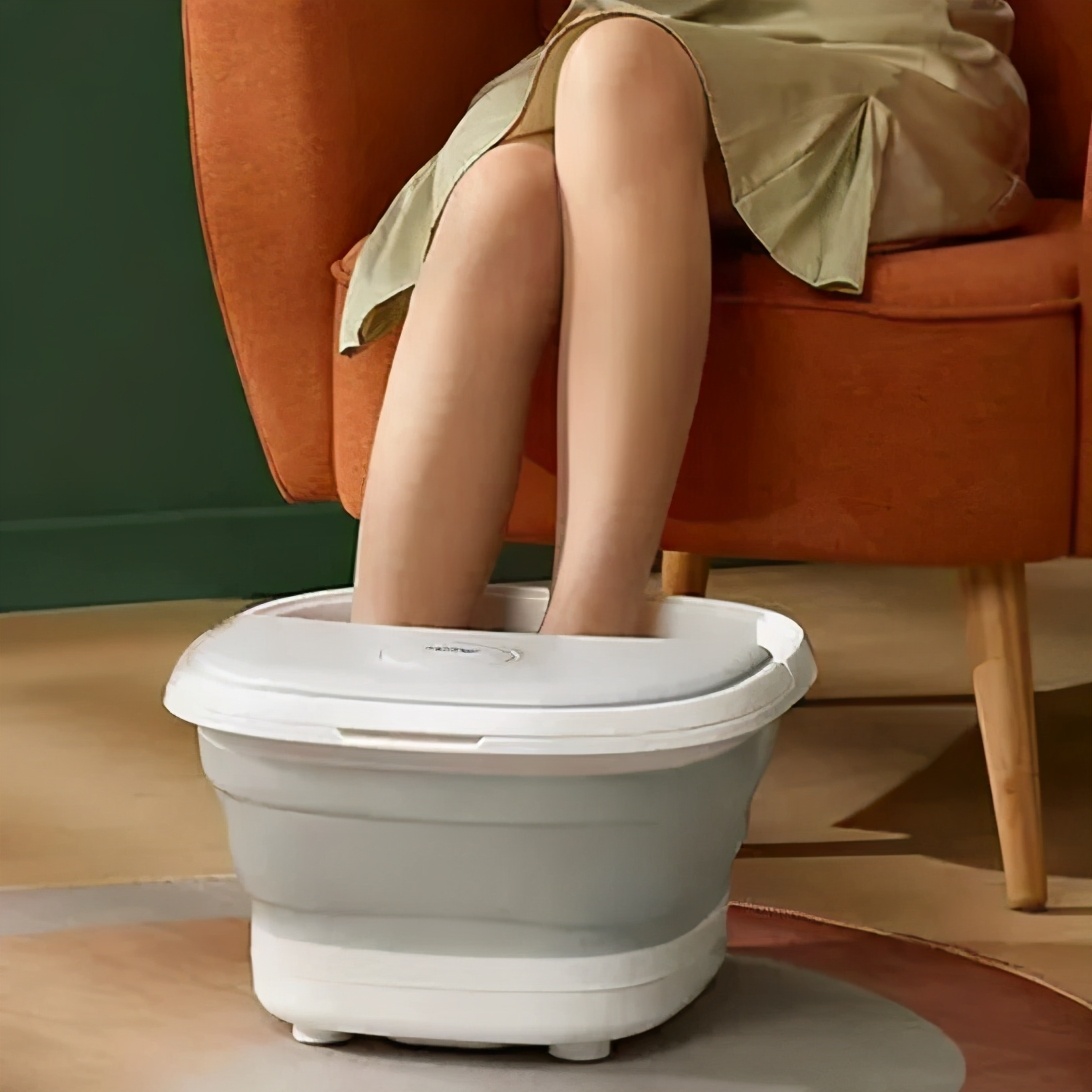 可折叠自动按摩足浴盆,折叠足浴按摩泡脚盆