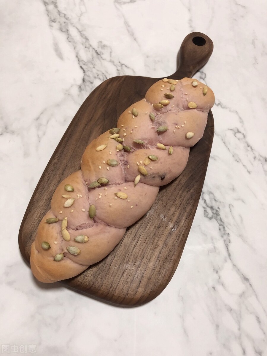 紫薯奶酥面包的配方,蒸紫薯面包最简单做法