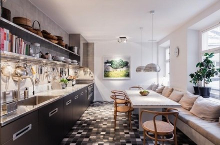 开放式厨房用集成灶真的好用吗,开放式厨房效果轻奢