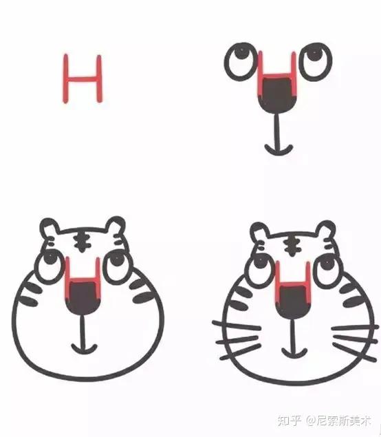 教孩子简笔画从哪入手,画画儿童简笔画9-12岁黑白色