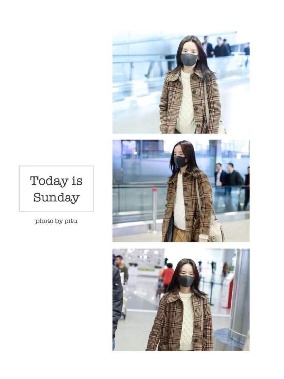 董洁皮毛一体外套,董洁蓝色光滑亮丽的外套