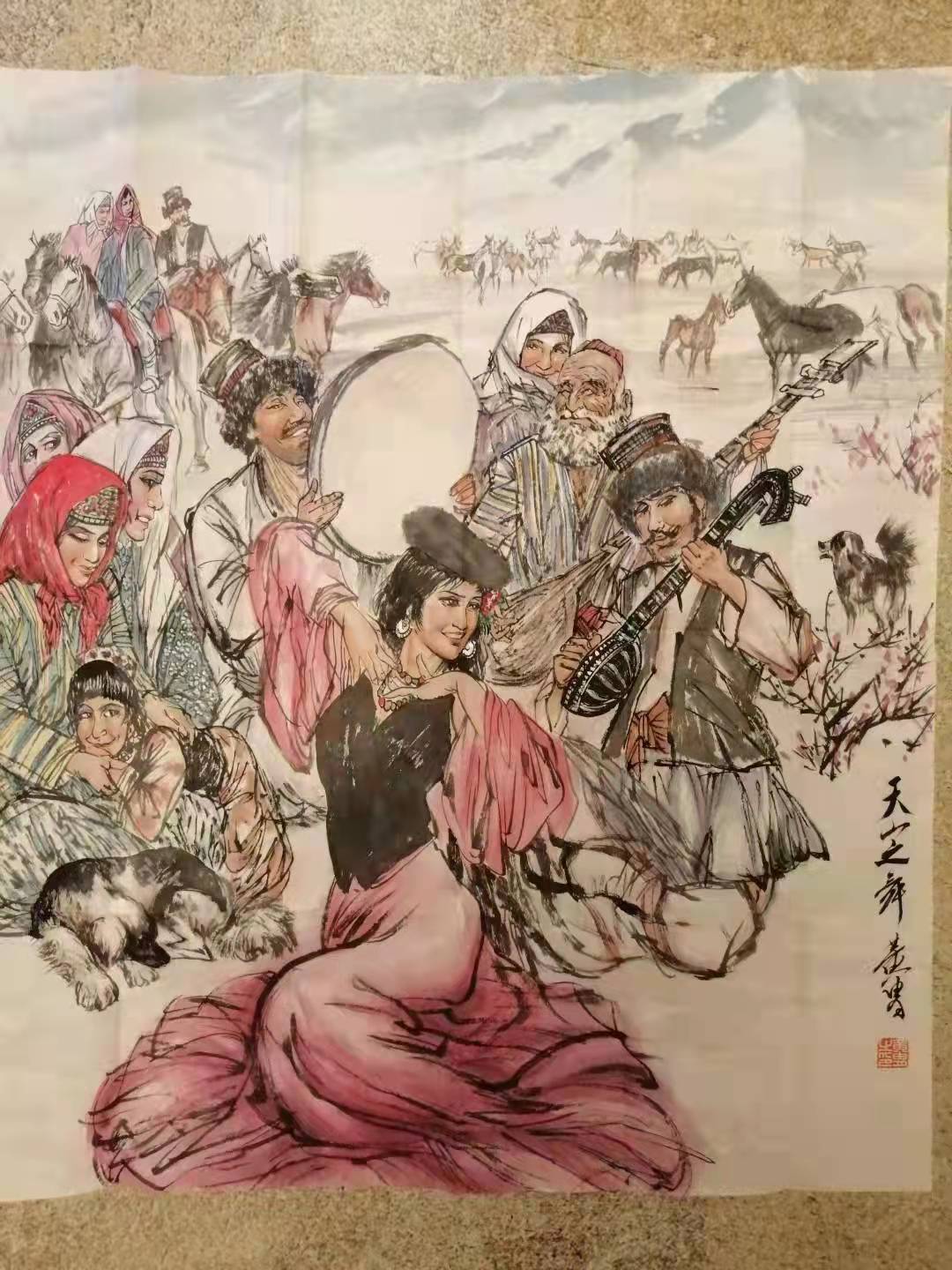 黄胄画作真品价格,黄胄作品精品画