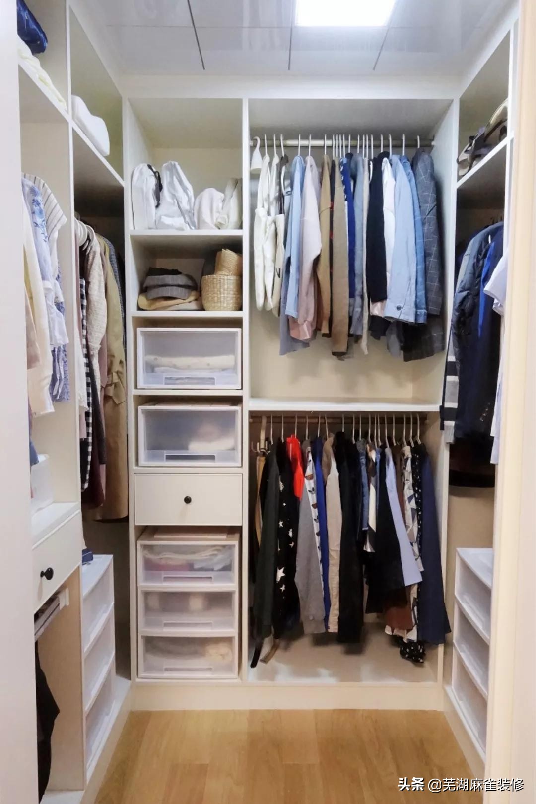 芜湖麻雀装饰30套案例告诉你，衣帽间怎么设计最好用