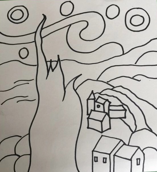 用油画棒画的星空画超级好看,用油画棒画星空不用星空粉