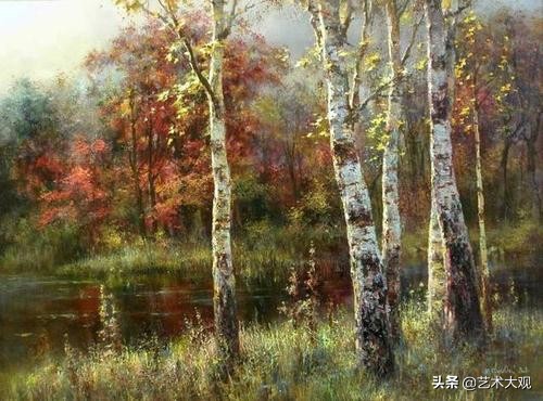 俄罗斯画家风景油画作品选集,尤里奥布霍夫人物画