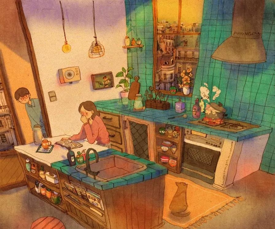 这些画也太甜了吧!!!看完只想谈!恋!爱