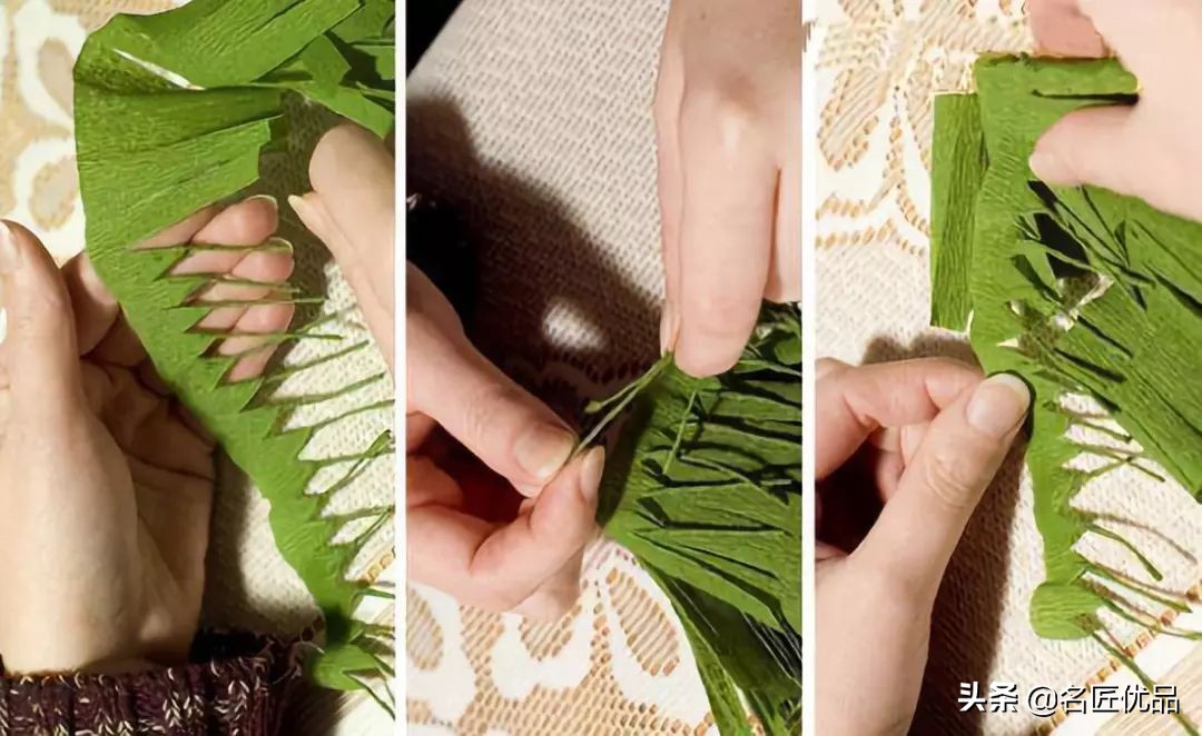 超简易手工环创,树干手工制作环创