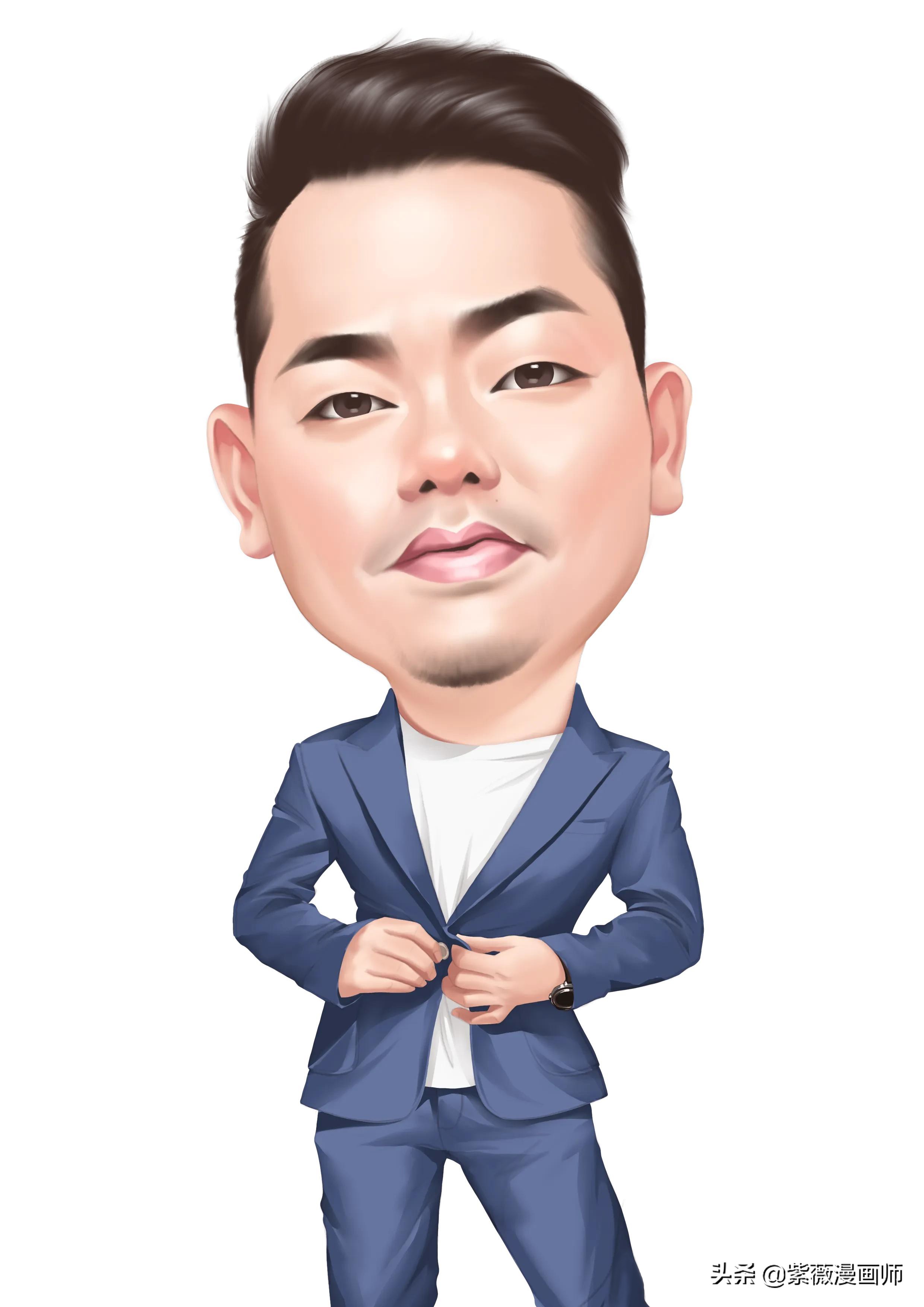 微信头像眼镜男士专用漫画,40-50岁男士头像漫画