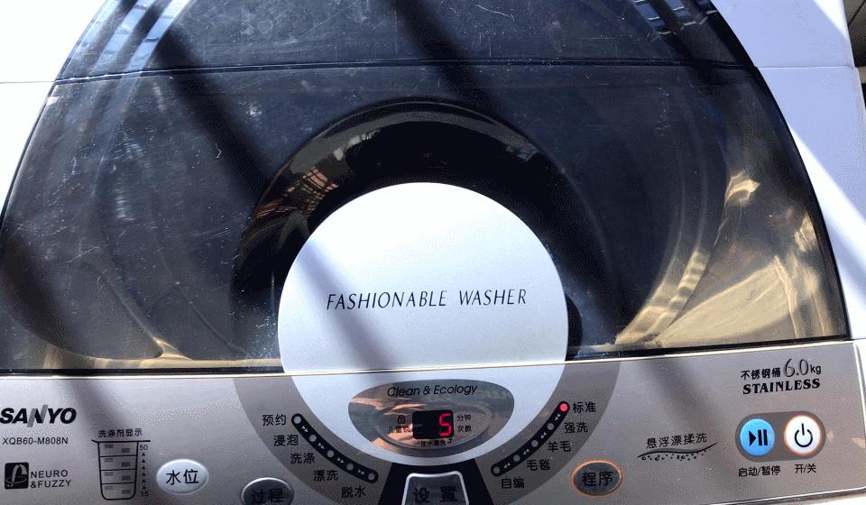 三洋xqb60-m808洗衣机故障码,拆机老洗衣机