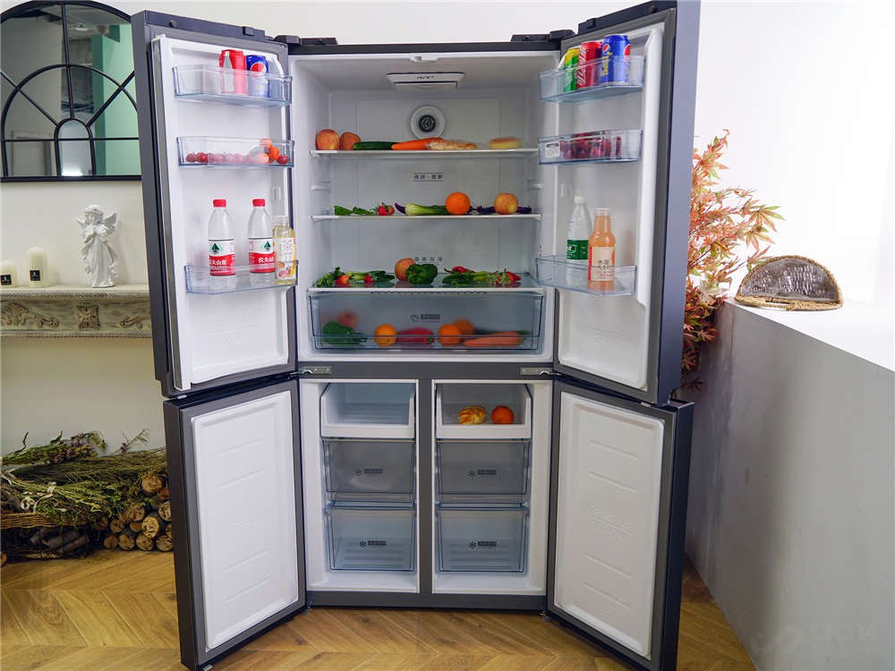 一级能效美的446冰箱,美的519升对开冰箱深度评测