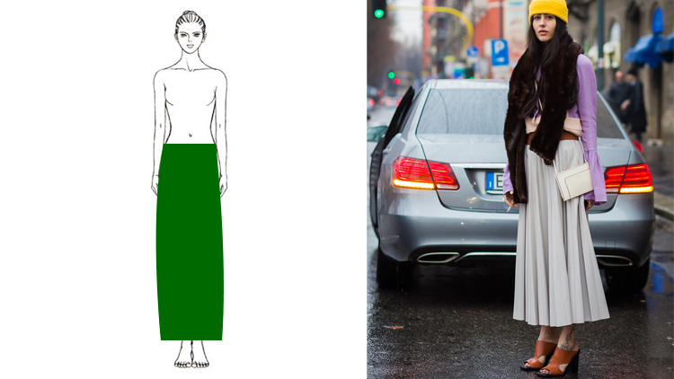 百褶裙的万能搭配随意就很好,夏天长款百褶裙的10种搭配方法