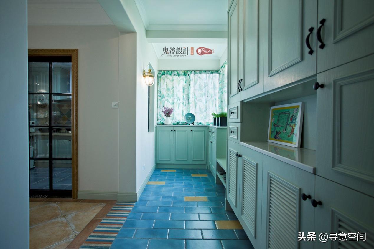 长沙振业城装修效果图150m²简约美式｜薄荷绿这样搭配意想不到