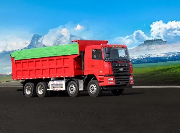 2018款华菱汉马h7前四后八自卸车,华菱自卸车前四后八345马力5.6米