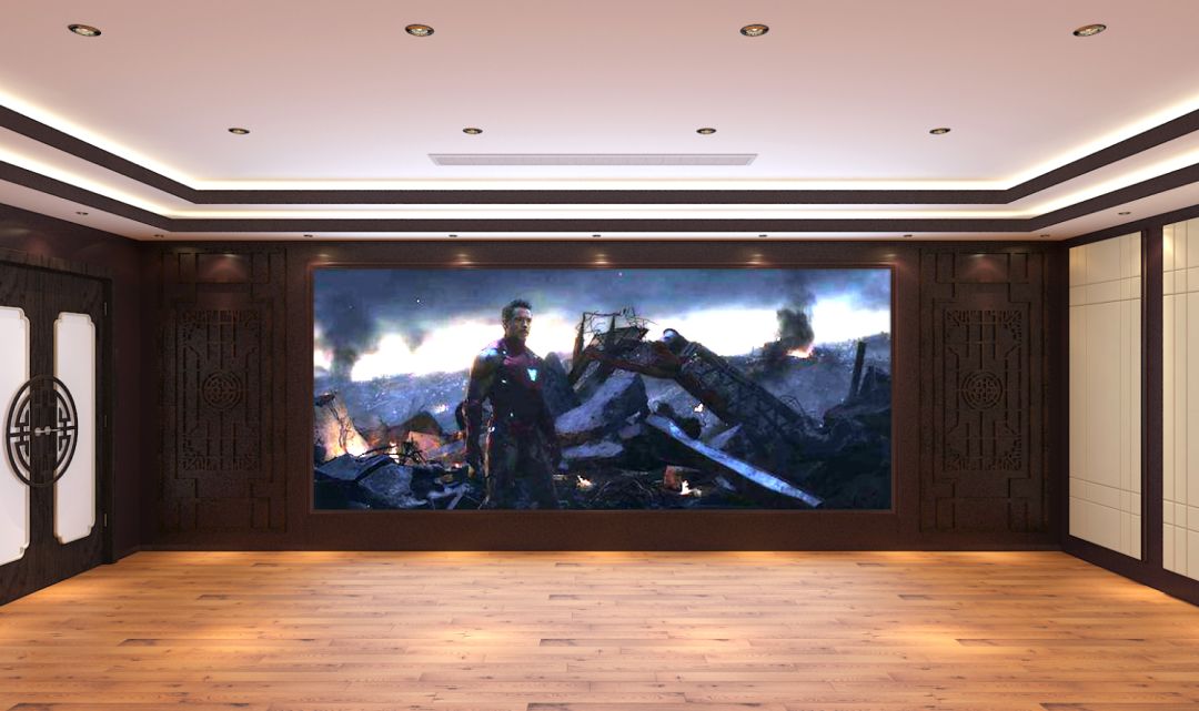 殿堂级家用音响欣赏,轻奢简约的杜比全景声别墅影院