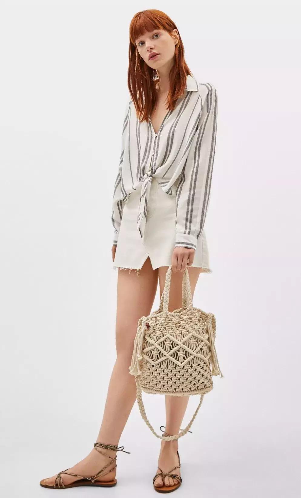 泫雅同款香奈儿编织包,泫雅假两件背心