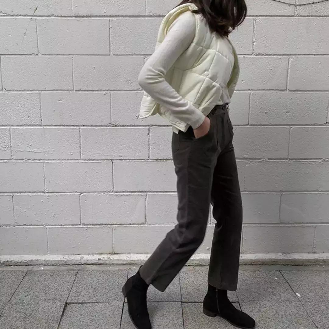 韩国小姐姐九分裤穿搭冬季,小姐姐的穿法你学会了吗