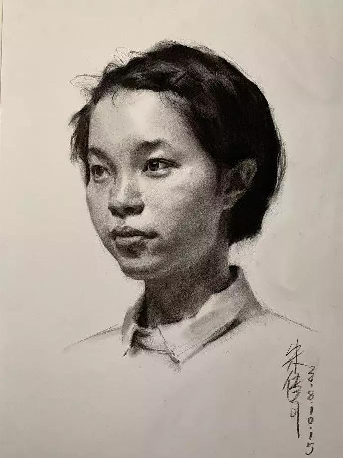 央美状元朱传奇素描,央美朱传奇