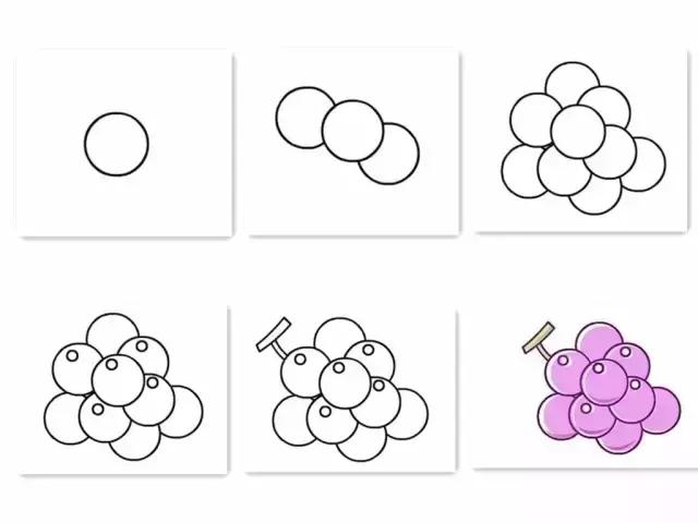 100种水果简笔画图片大全大图,儿童简笔画入门水果0-3岁