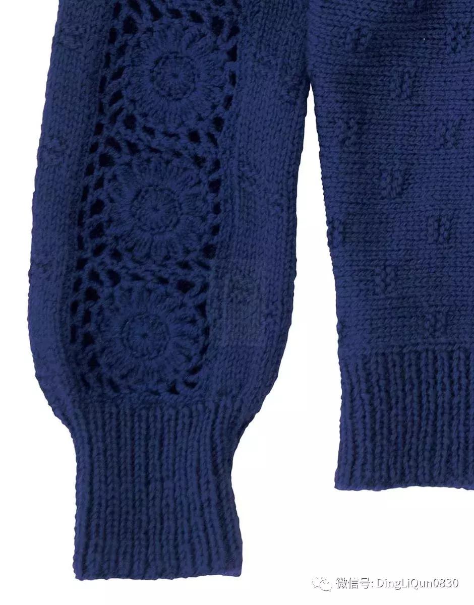 围巾编织教程10-15岁,圆肩针织宽松套头衫小款编织