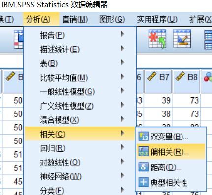 三个变量的相关性spss,spss怎么进行偏相关分析