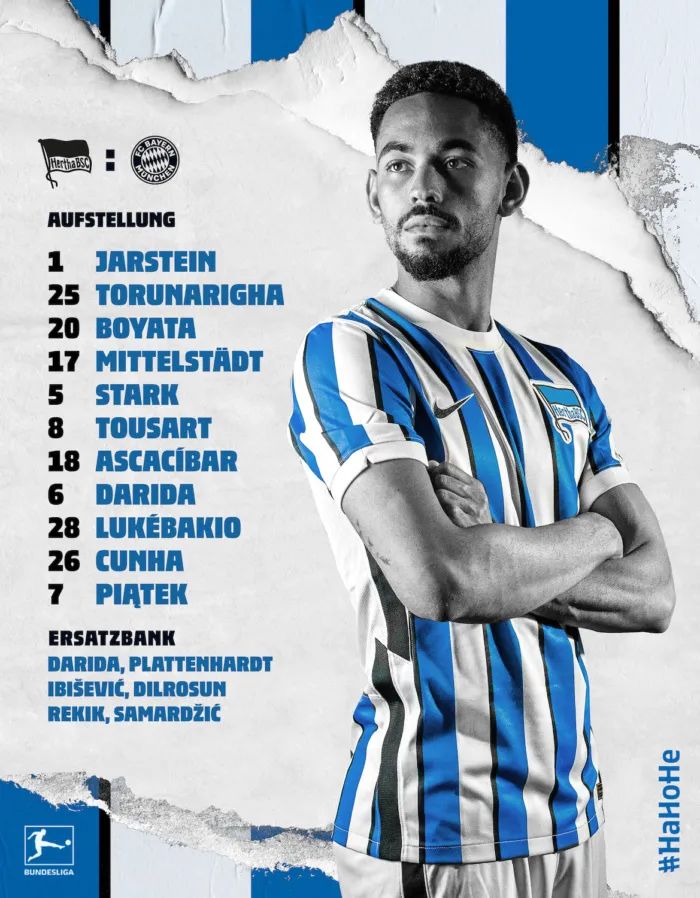 德国柏林足球俱乐部HerthaBSC发布最新公司字体