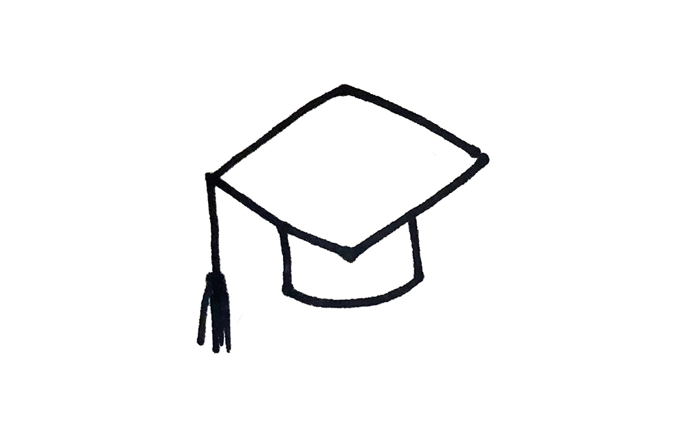 简笔画帽子怎么画最好看,冬季帽子简笔画简单又好看卡通