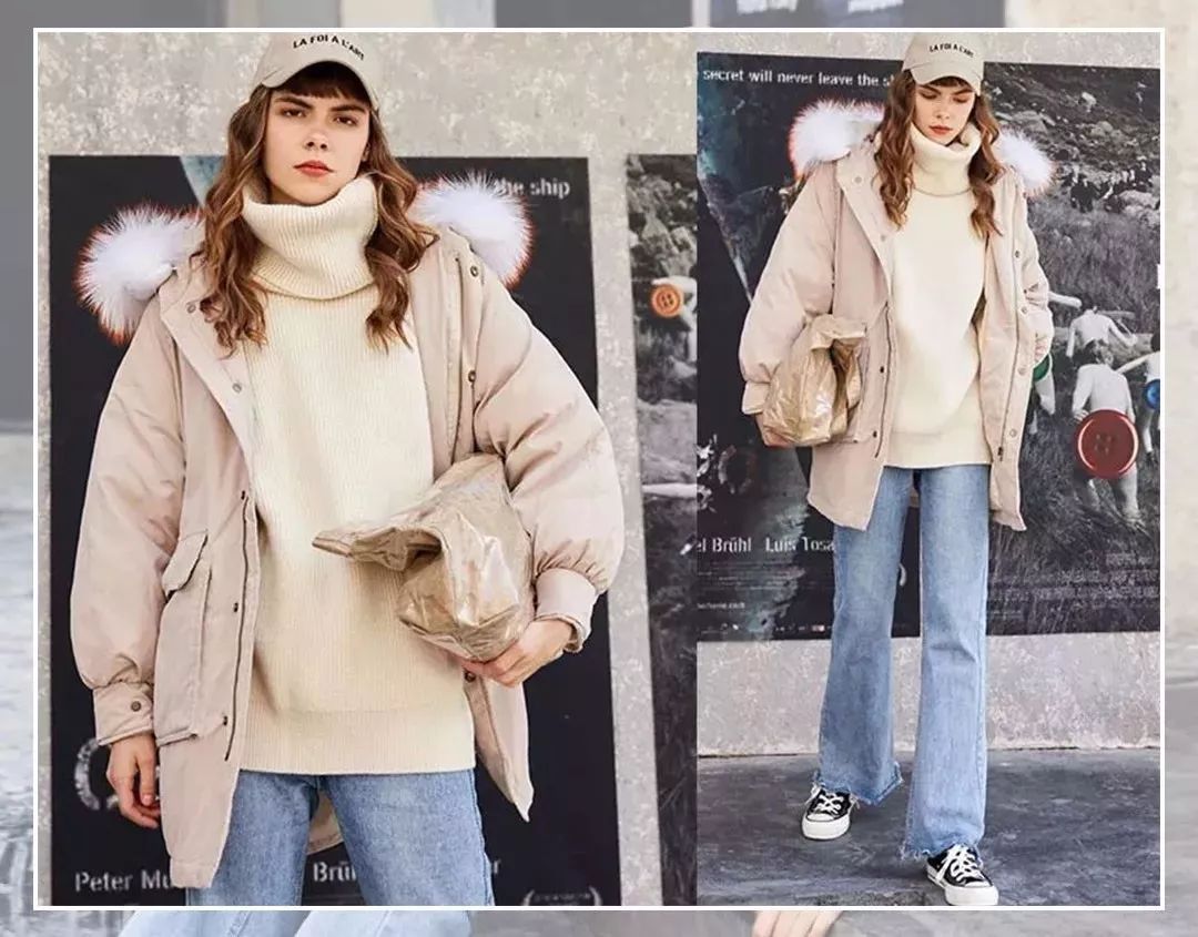 冬天棉服怎么搭配直筒裤,棉服搭配阔腿裤搭配什么鞋子好看