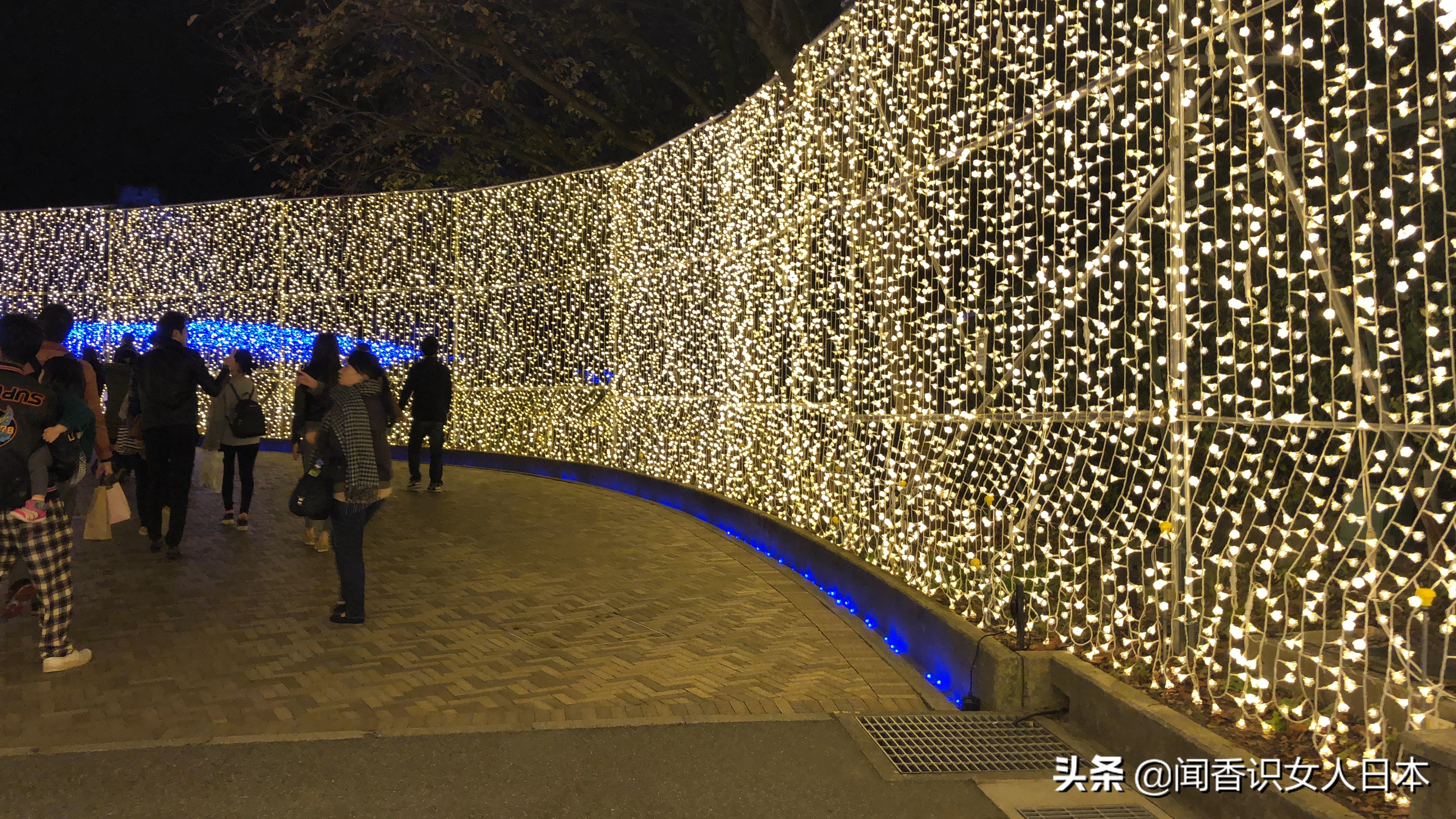 日本最美夜景,日本最美水上光影隧道