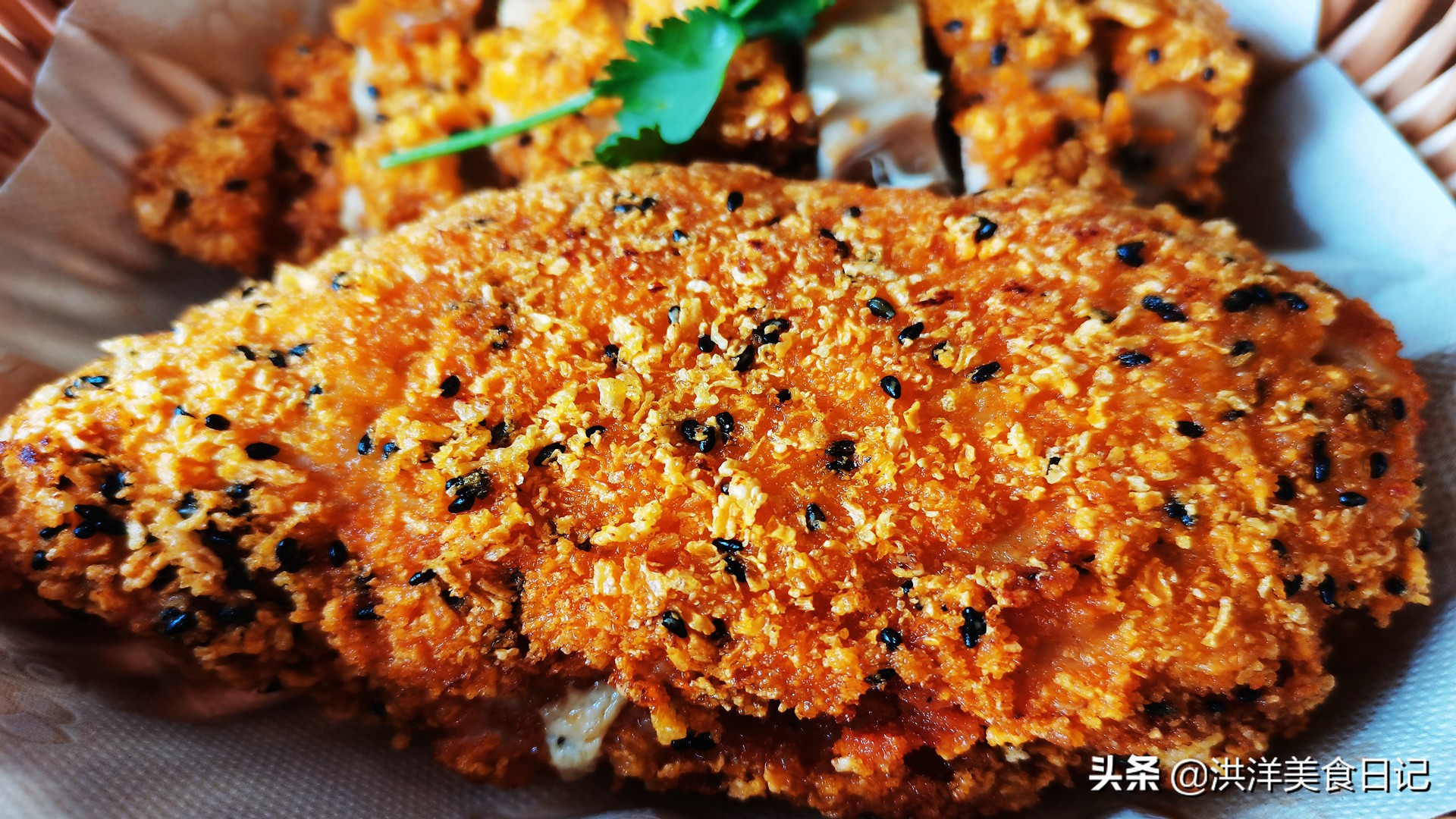 30秒教你制作爆浆鸡排,低成本自制炸鸡排