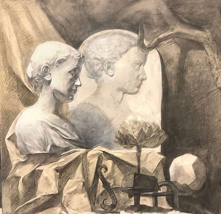 石膏头像大卫素描教程步骤,小卫石膏头像素描教程完整版