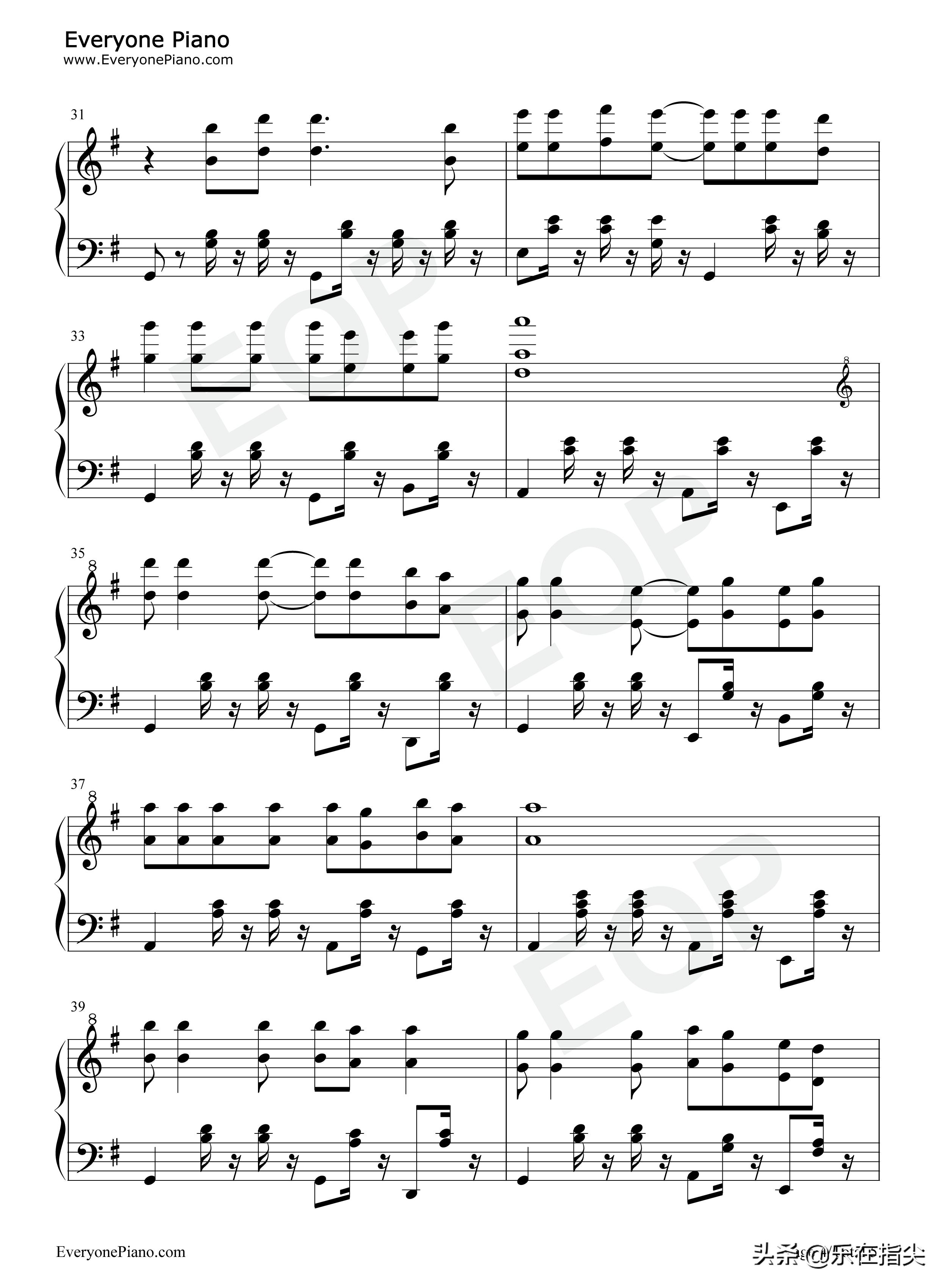 童年罗大佑钢琴五线谱完整版双手,罗大佑童年歌曲的五线谱