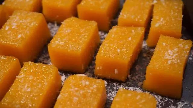 不加牛奶鸡蛋的南瓜糕,南瓜糕免发酵