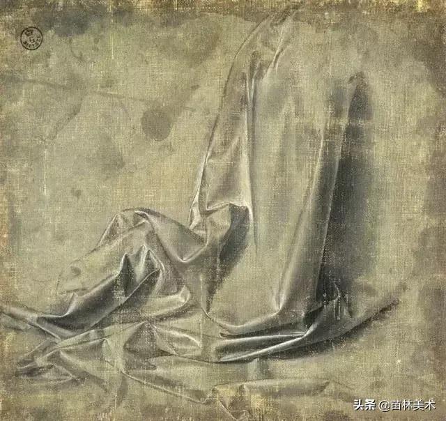 素描简单的衬布褶,素描衬布非常暗