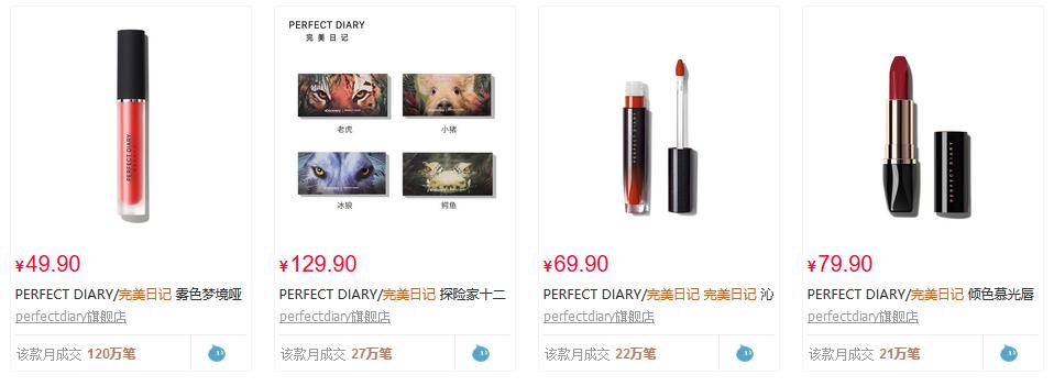 美妆完美日记,完美日记美妆行业市场的竞争态势