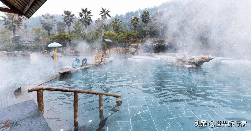 三里畈泡温泉沿途看风景,春节游玩三里畈温泉圣地开心就好